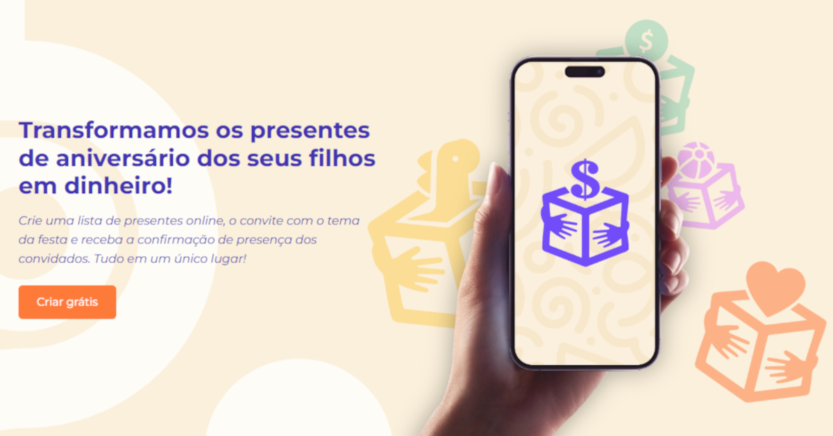 Badalou Listas de Presentes Virtuais para Festas Infant